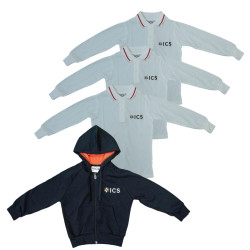 SPORTS PACK - EVERYDAY WEAR 2-14 - 3 LONG SLEEVE POLO & LIGHT HOODED SWEATSHIRT